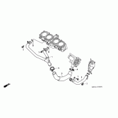 Схема вузла: Труба водна для Honda CBR1000 CBR1000F