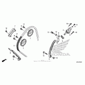 Схема узла: Цепь ГРМ & Натяжитель & Успокоитель для Honda CBR600 CBR600RR