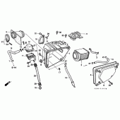 Схема узла: Воздушный фильтр для Honda CMX250 Rebel