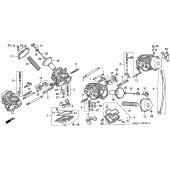 Схема узла: Карбюратор (COMPONENT PARTS) для Honda ST1100 Pan-European