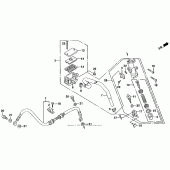 Схема узла: Задний тормозной цилиндр для Honda CB1000 CB1000F