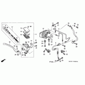 Схема узла: Передний тормозной цилиндр (FJS600A3/A4/A5) для Honda FJS600 Silver Wing