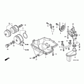 Схема узла: Масляный насос & Поддон для Honda CBR1000 CBR1000RR Fireblade
