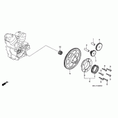 Схема вузла: Привід стартера для Honda XRV750 Africa Twin