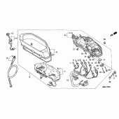 Схема узла: Панель приборов для Honda NX650 Dominator