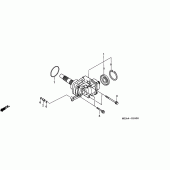 Схема вузла: Вал хрестової для Honda VTX1300