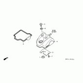 Схема вузла: Клапанна кришка для Honda CRF250 CRF250R