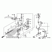 Схема вузла: Передній гальмівний циліндр (cbr600rr) для Honda CBR600 CBR600RR