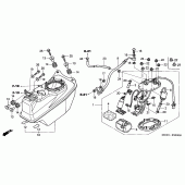 Схема узла: Топливный насос для Honda ST1300 Pan-European