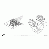 Схема вузла: Комплект прокладок А для Honda VFR1200 Crosstourer