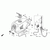 Схема узла: Топливный бак (CB600F2/F22) для Honda CB600F Hornet