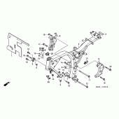 Схема вузла: Рама (CB600F3 / 4/5/6) для Honda CB600F Hornet