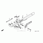 Схема вузла: Вихлопна система для Honda VT750 Shadow Deluxe