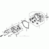 Схема вузла: Rear case для Honda ST1100 Pan-European