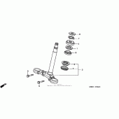 Схема узла: Рулевая траверса для Honda CB600F 599