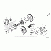 Схема вузла: Primary Drive Gear для Honda GL1800 Gold Wing F6B Bagger