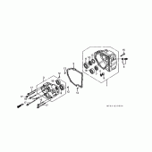 Схема вузла: Rear case для Honda ST1100 Pan-European