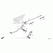 Схема вузла: Педаль (Лапка) для Honda CRF230 CRF230F