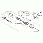 Схема вузла: Стартер електричний для Honda VT600 Shadow VLX