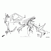 Схема вузла: Cowl для Honda CB1000 CB1000R