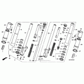 Схема узла: Передняя вилка (2) для Honda VTX1800