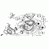 Схема вузла: Повітряний фільтр для Honda RVT1000R RVT RC51