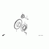 Схема узла: Привод стартера для Honda CBR900RR CBR919RR Fireblade