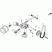 Схема узла: Масляный насос для Honda XL600 Transalp