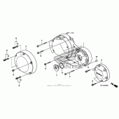Схема вузла: Права кришка картера для Honda VT1300 Stateline