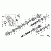 Схема вузла: Трансмісія для Honda CBF1000