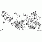 Схема вузла: Grab rail для Honda ST1300 Pan-European Police