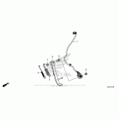 Схема вузла: Бічна підніжка для Honda CMX300 Rebel