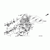 Схема вузла: Rear crankcase cover для Honda ST1300 Pan-European Police