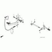 Схема вузла: Педаль (Лапка) для Honda GL1500 F6C