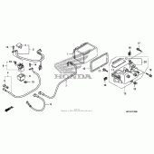 Схема вузла: Акумулятор для Honda FSC600 Silver Wing