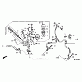 Схема вузла: Передній гальмівний циліндр для Honda RVT1000R RVT RC51