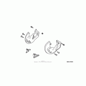 Схема вузла: Front disc covers (chrome) для Honda GL1800 Gold Wing