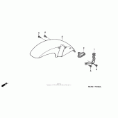 Схема узла: Переднее крыло для Honda CB750 Nighthawk