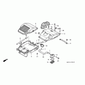Схема узла: Воздушный фильтр для Honda VF750 Magna