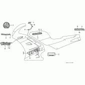 Схема вузла: Stripe / mark (1) (VFR750FL / FM-CM) для Honda VFR750F Interceptor