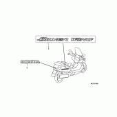 Схема вузла: Emblem / mark (FJS400D8) для Honda FJS400 Silver Wing