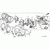 Схема узла: Панель приборов для Honda CB1100 CB1100SF X11