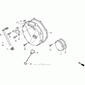 Схема узла: Clutch cover для Honda CB750 Nighthawk