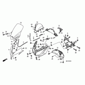 Схема вузла: Front cover (FJS400D9 / FJS 400A) для Honda FJS400 Silver Wing