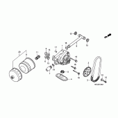 Схема вузла: Масляний насос для Honda VT750 Shadow Aero