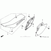 Схема вузла: Сидіння & Бічний обтічник (05-) для Honda CRF450 CRF450R