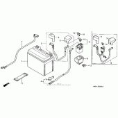 Схема вузла: Акумулятор для Honda CBR1100XX Blackbird