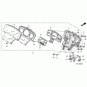 Схема узла: Панель приборов для Honda GL1800 Gold Wing