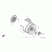 Схема узла: Заднее колесо для Honda NRX1800 Valkyrie Rune