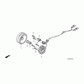 Схема вузла: Генератор для Honda CRF150 CRF150RB